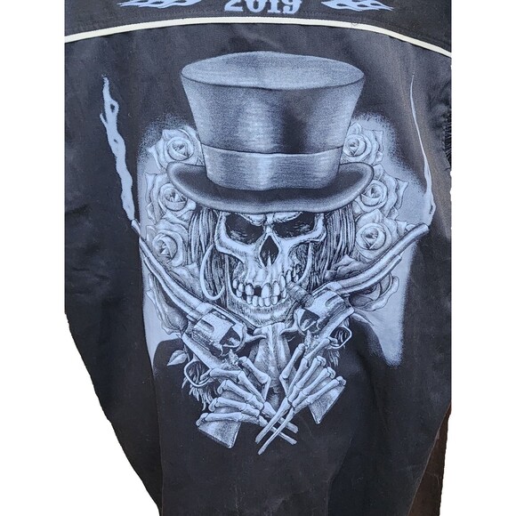 Bikers Pride Motorcycle Rally 2019 NWT Black Sleeveless NWT Workshirt Galveston - Picture 2 of 11